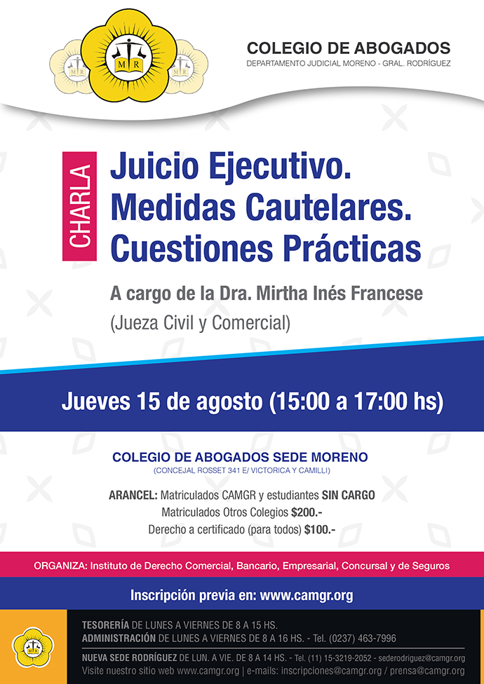 JUICIO EJECUTIVO. MEDIDAS CAUTELARES. CUESTIONES PRACTICAS